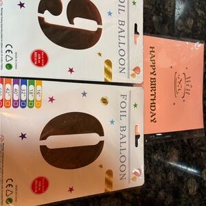 Rose Gold 90 (Nine and Zero) Foil Balloons